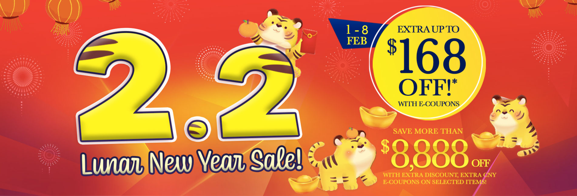 2.2 Lunar New Year Sale! 2.2 Lunar New Year Sale!