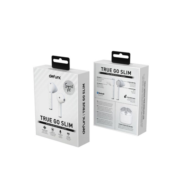 DEFUNC EARPHONES/HEADPHONES/EARBUDS DF TRUE GO SLIM TWS WHT