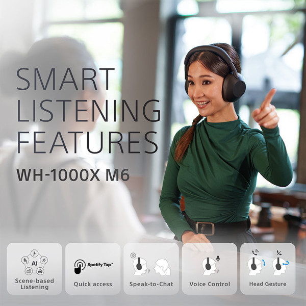 SONY EARPHONES/HEADPHONES/EARBUDS WH-1000XM6/LME