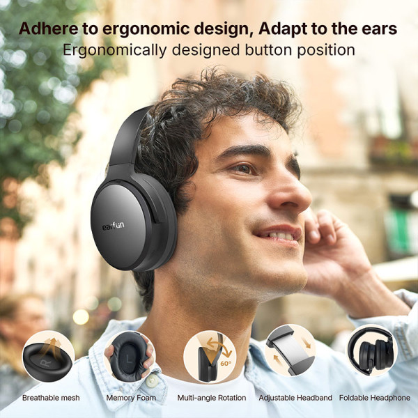 EarFun EARPHONES/HEADPHONES/EARBUDS TUNE PRO ANC WIRELESS - BLACK