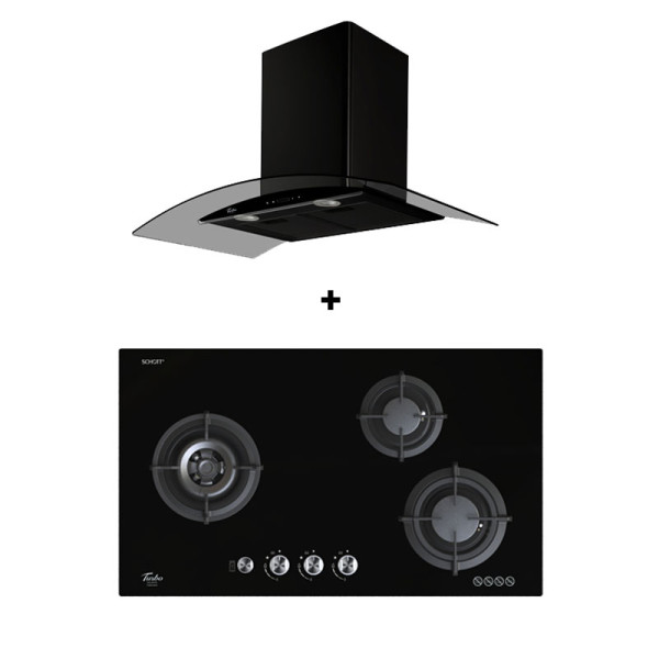 TURBO GAS RANGE PACKAGE T883GV-BK+TAE96-BK