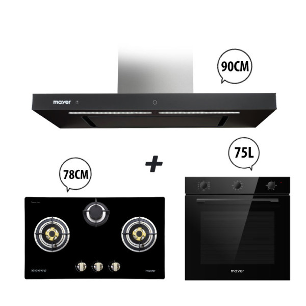 MAYER GAS RANGE PACKAGE MMGH773+MMSI900HS+MMDO8