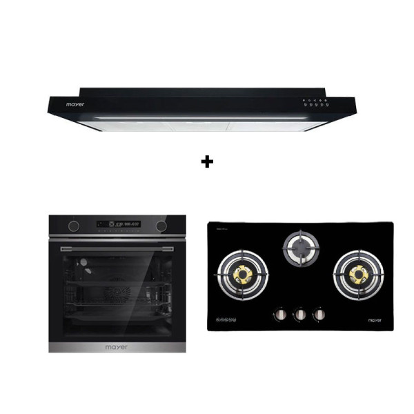 MAYER GAS RANGE PACKAGE MGH773HI+MMSI900HS+MMDO13C