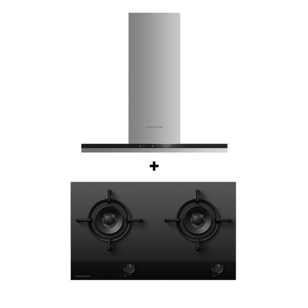 FISHER & PAYKEL GAS RANGE PACKAGE HC90DCXB4+CG762DTGGB4