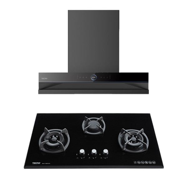 TECNO GAS RANGE PACKAGE T3388TGSV+KD9088