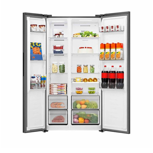 HISENSE SIDE BY SIDE FRIDGE RS558P3GXD