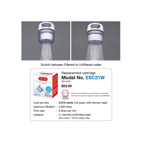 CLEANSUI SHOWER FILTER ES201W
