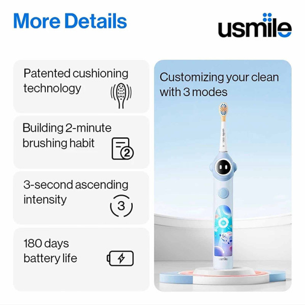 USMILE DENTAL Q10 KIDS BLUE