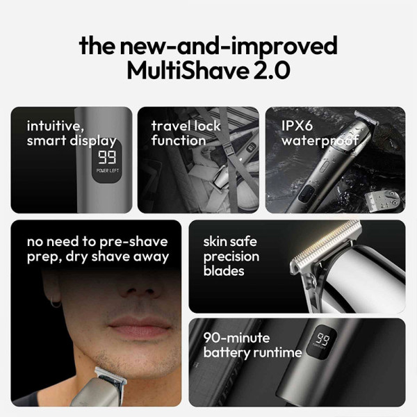 STRYV TRIMMER MULTI SHAVE 2.0