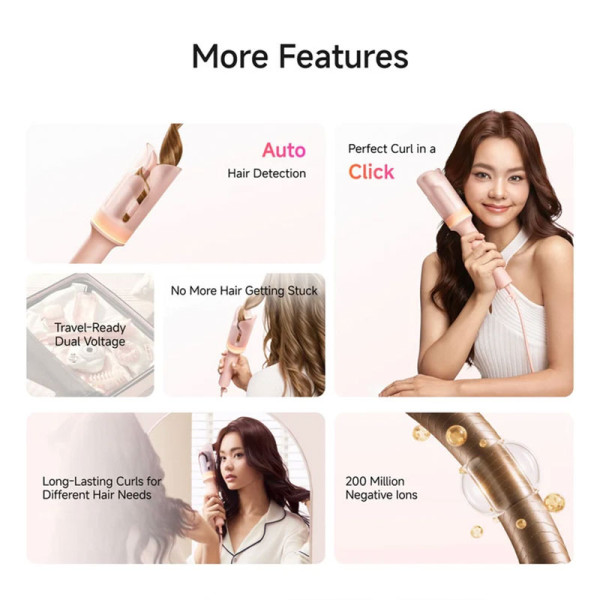 LAIFEN HAIR CARE AutoCurl Pink