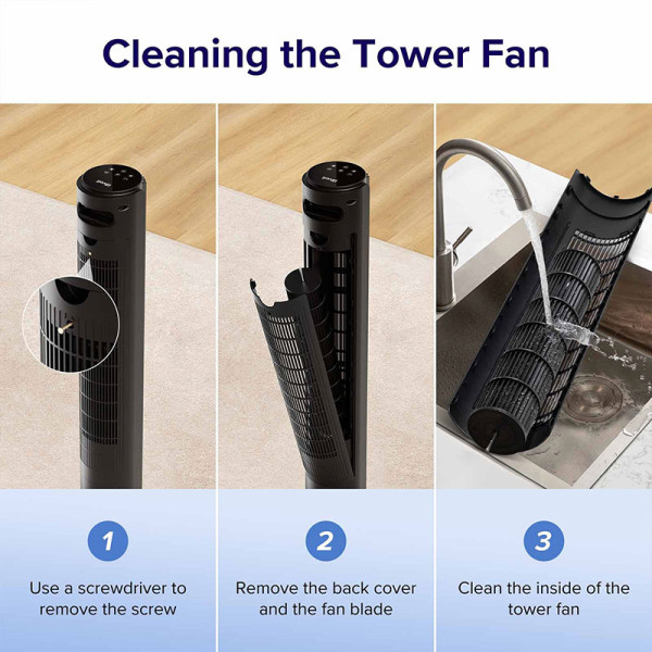 LEVOIT TOWER FAN LV-F422SFAN-UK-BLACK