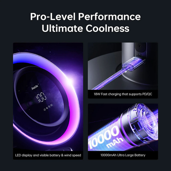 JISULIFE USB TABLE FAN PRO3-DARK GREY-TABLE FAN