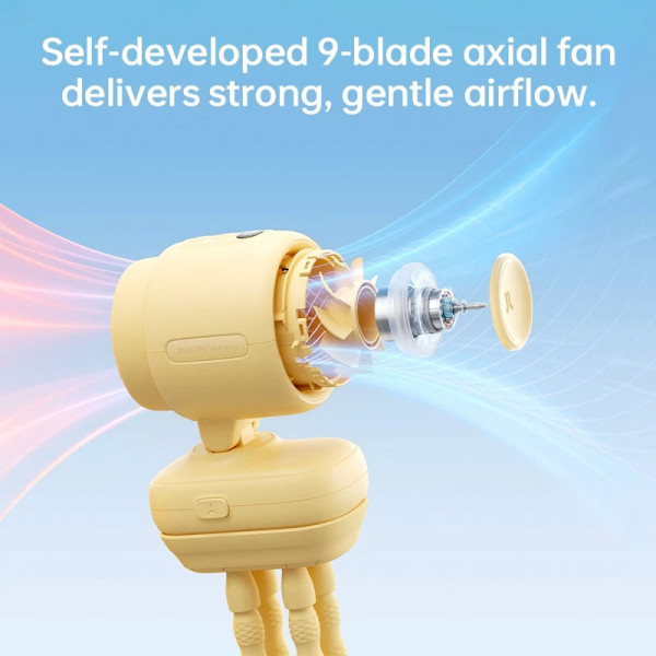 JISULIFE USB FAN LIFE4 OCTOPUS - YELLOW