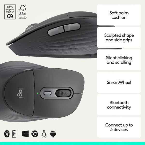 LOGITECH MOUSE 910-007733 (M850 - GRAP)