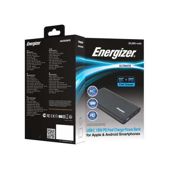 ENERGIZER PHONE ACCESSORIES UE20006PQ BLACK
