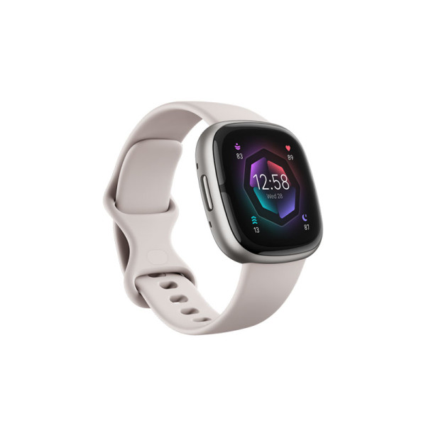 FITBIT Wearables FB521SRWT-SENSE 2 WHT/PLAT