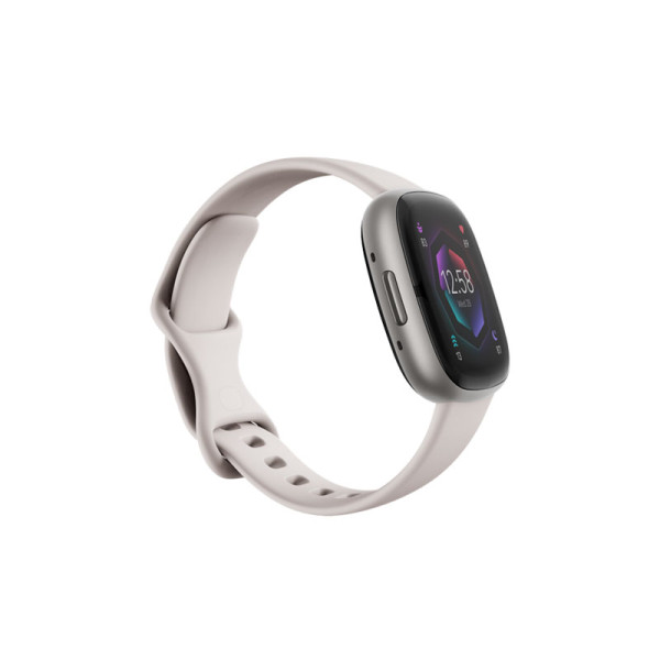 FITBIT Wearables FB521SRWT-SENSE 2 WHT/PLAT