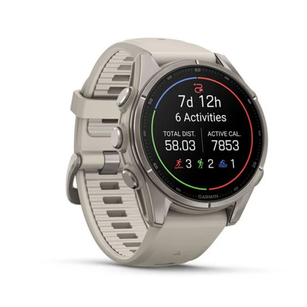 GARMIN Wearables FENIX 9 43 FOG GRAY, BARE TI