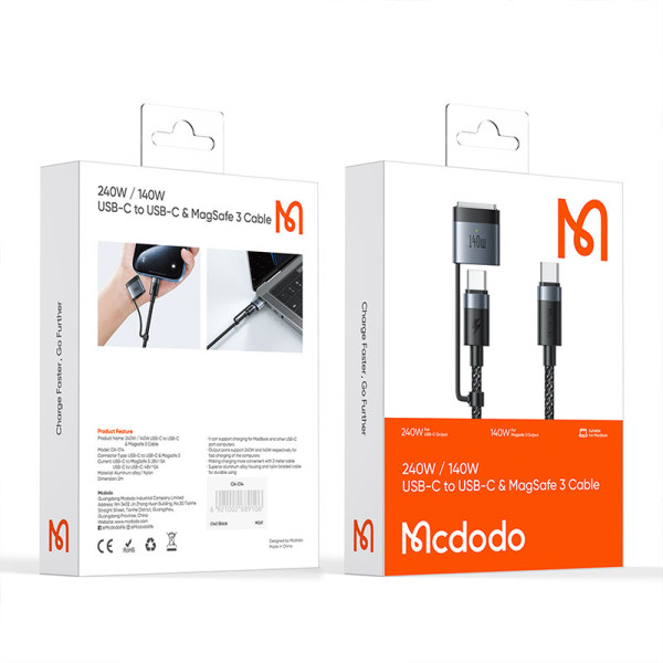 MCDODO MCDODO CA-014 USB-C TO MAGSAFE 3 2IN1 CABLE CA-014