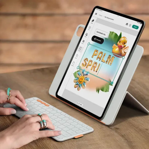 LOGITECH LOGITECH FLIP FOLIO IPAD PRO/AIR 13 PALE GREY 920-013837
