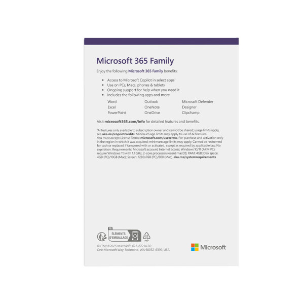MICROSOFT SOFTWARES EP2-36888 M365F
