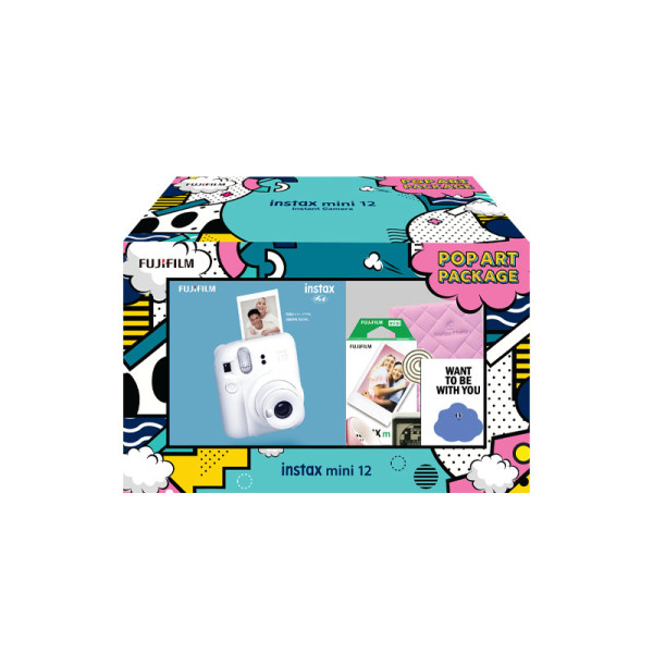 FUJIFILM INSTANT CAMERA MINI 12 PURPLE POP ART KIT