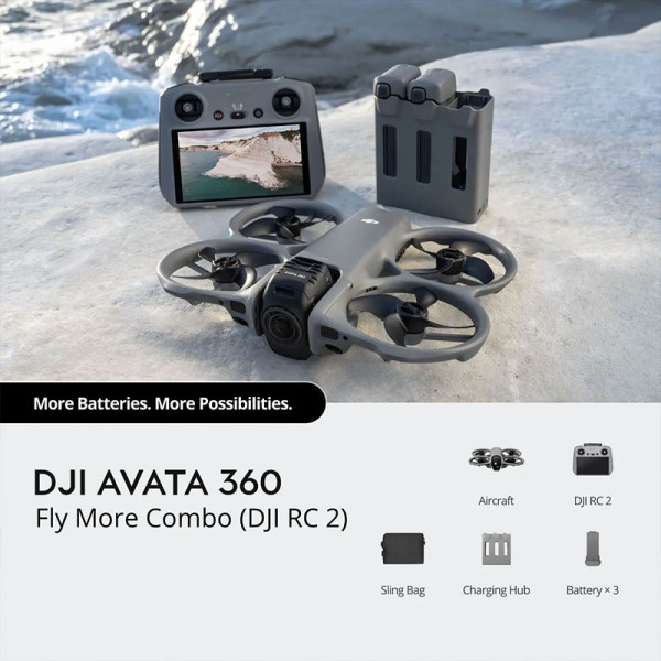 DJI DIGITAL VIDEO CAMERA AVATA 360 FLY MORE COMBO(RC 2)