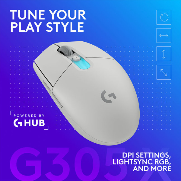 LOGITECH MOUSE 910-007749 (G304X WHT)