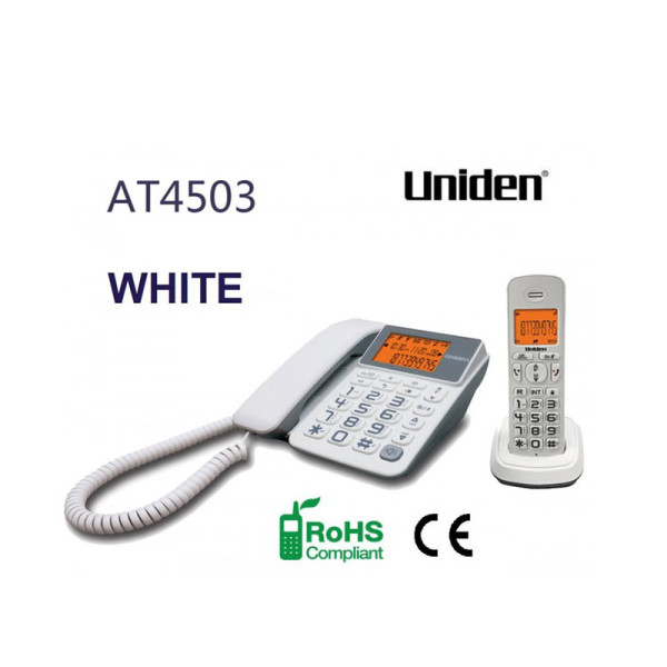 UNIDEN NORMAL PHONES AT4503 WH - C
