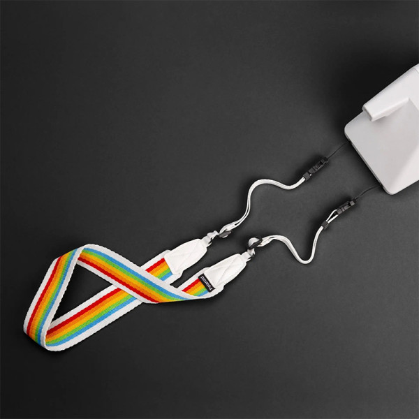 POLAROID CAM ACCESSORIES STRAP FLAT-RAINBOW GY _ 006054