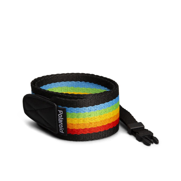 POLAROID CAM ACCESSORIES STRAP FLAT-RAINBOW BLK_ 006055