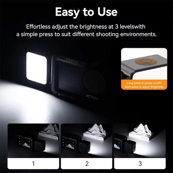 ULANZI DSC/DVC/CAM ACCESSORIES LM18 ACTION 5/4/3 MINI LIGHT