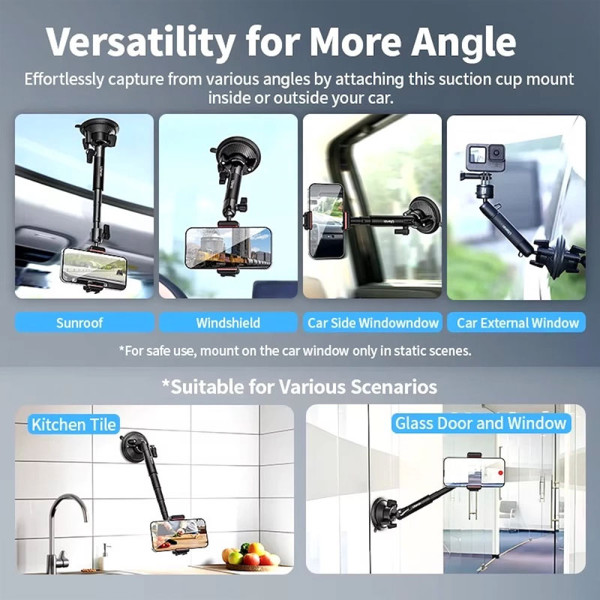 ULANZI DSC/DVC/CAM ACCESSORIES ZJ01 SUCTION CUP MOUNT