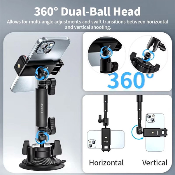 ULANZI DSC/DVC/CAM ACCESSORIES ZJ01 SUCTION CUP MOUNT