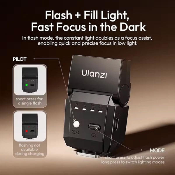 ULANZI DSC/DVC/CAM ACCESSORIES SL03 CAMERA LED FLASH LIGHT
