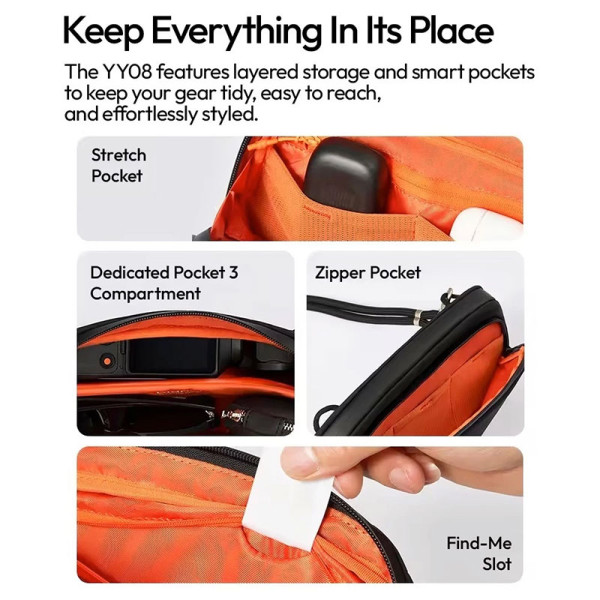 ULANZI DSC/DVC/CAM ACCESSORIES YY08 TECHLITE SLING BAG