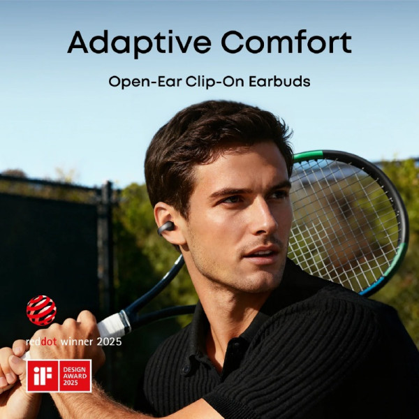 SOUNDCORE EARPHONES/HEADPHONES/EARBUDS AEROCLIP BLACK