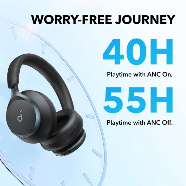 SOUNDCORE EARPHONES/HEADPHONES/EARBUDS SPACE ONE BLACK
