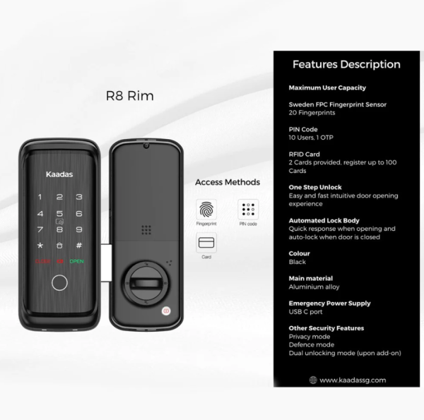 KADDAS DIGITAL LOCK R8 + R8GD 