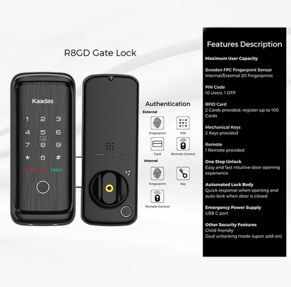 KADDAS DIGITAL LOCK R8 + R8GD 