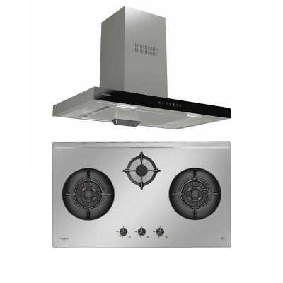 FUJIOH GAS RANGE PACKAGE FH-GS6830SS+FRMT1990R