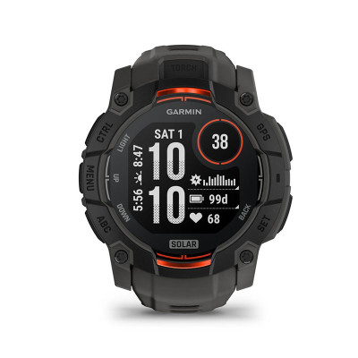 GARMIN Wearables INSTINCT 3 SOLAR, BLK/BLK 50MM