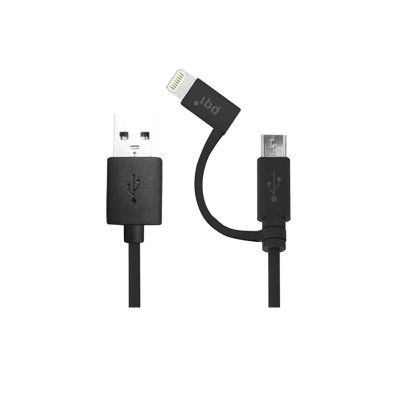 PQI Cable & Adapter I-CABLE LN DU-PLUG 90 BLK
