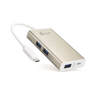 J5CREATE Cable & Adapter JCH346 (TYPE-C TO 3 PORT USB3)