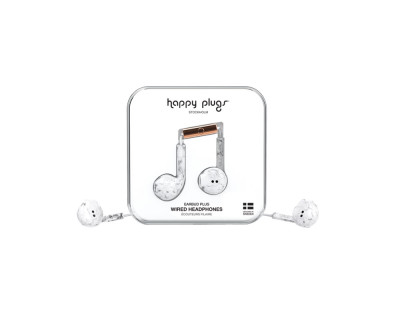 HAPPYPLUGS Audio / Headset HP EARBUD+ -WHTMARBLE
