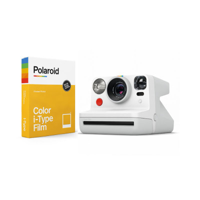POLAROID INSTANT CAMERA Now Bundle (White)