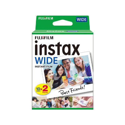 FUJIFILM DSC/DVC/CAM ACCESSORIES Instax Wide Film Twin Pack-Wht