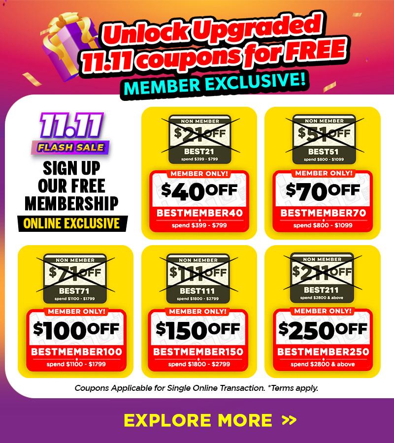 New Registration 11.11 online Coupon